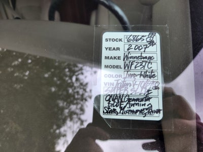 2007 Winnebago Access WF231C