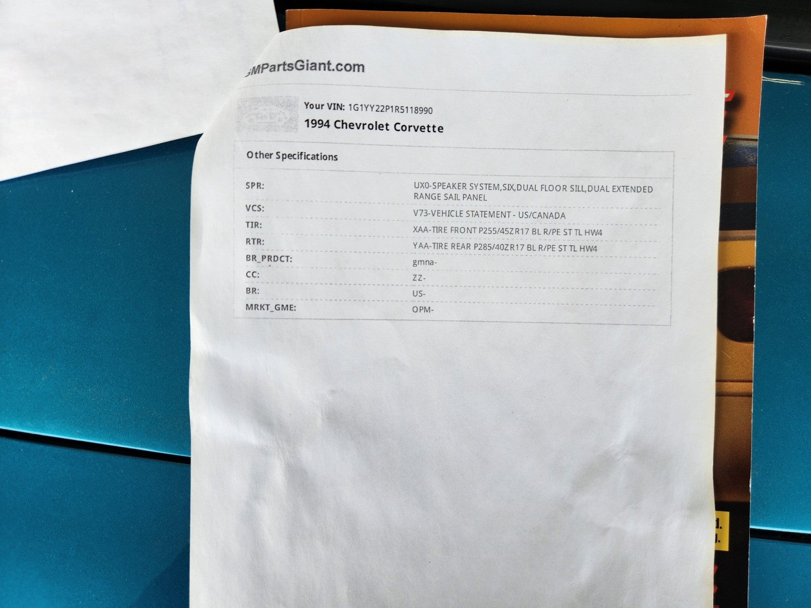 1994 Chevrolet Corvette 2dr Coupe Hatchback