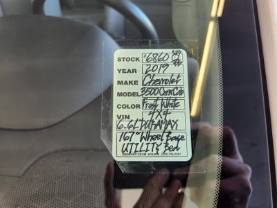 2019 Chevrolet Silverado 3500HD Work Truck