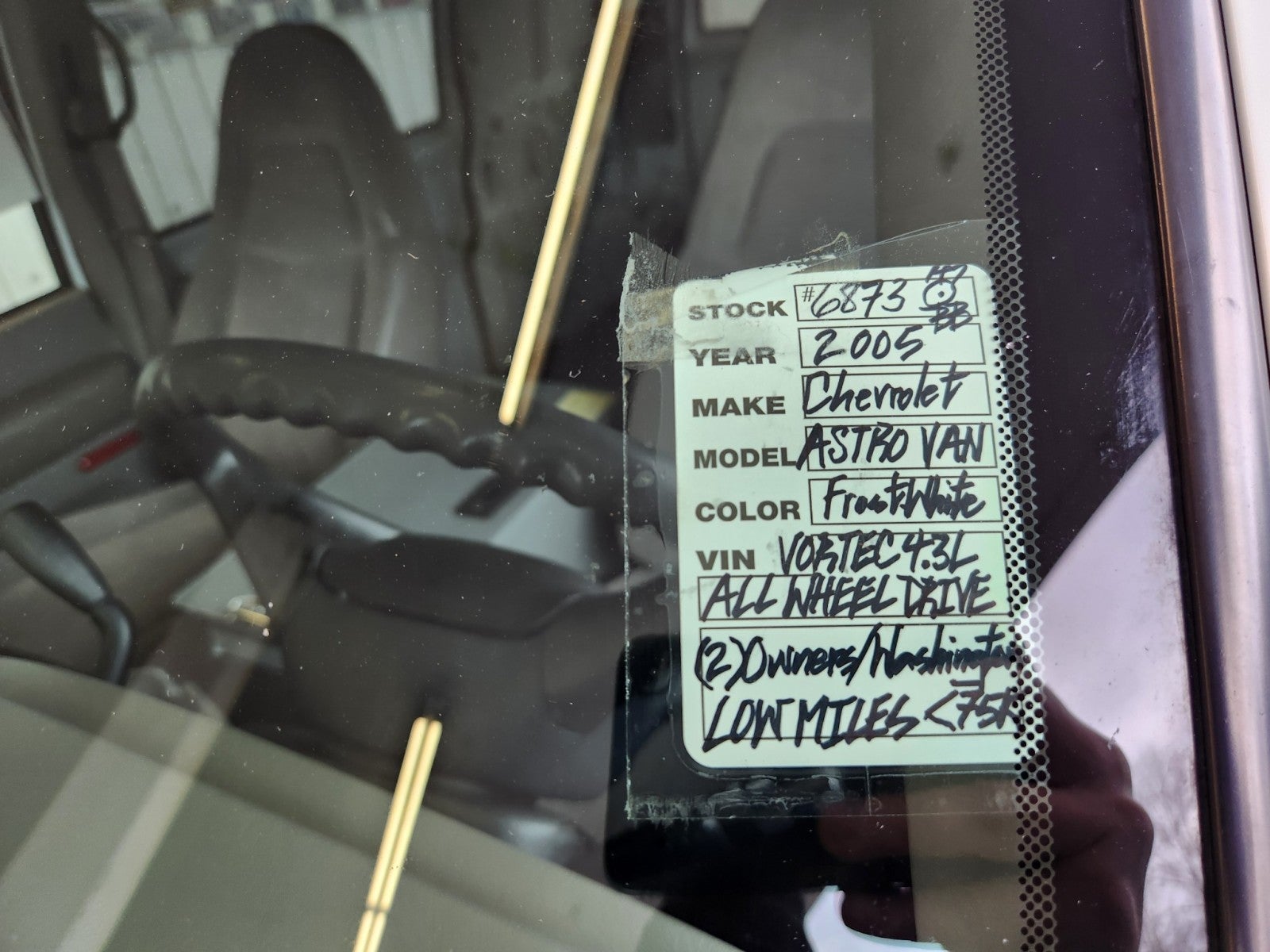 2005 Chevrolet Astro AWD Cargo Van