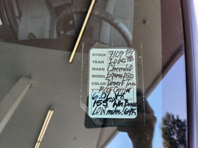 2005 Chevrolet Express 2500 Cargo Van