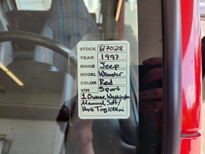 1997 Jeep Wrangler Sport