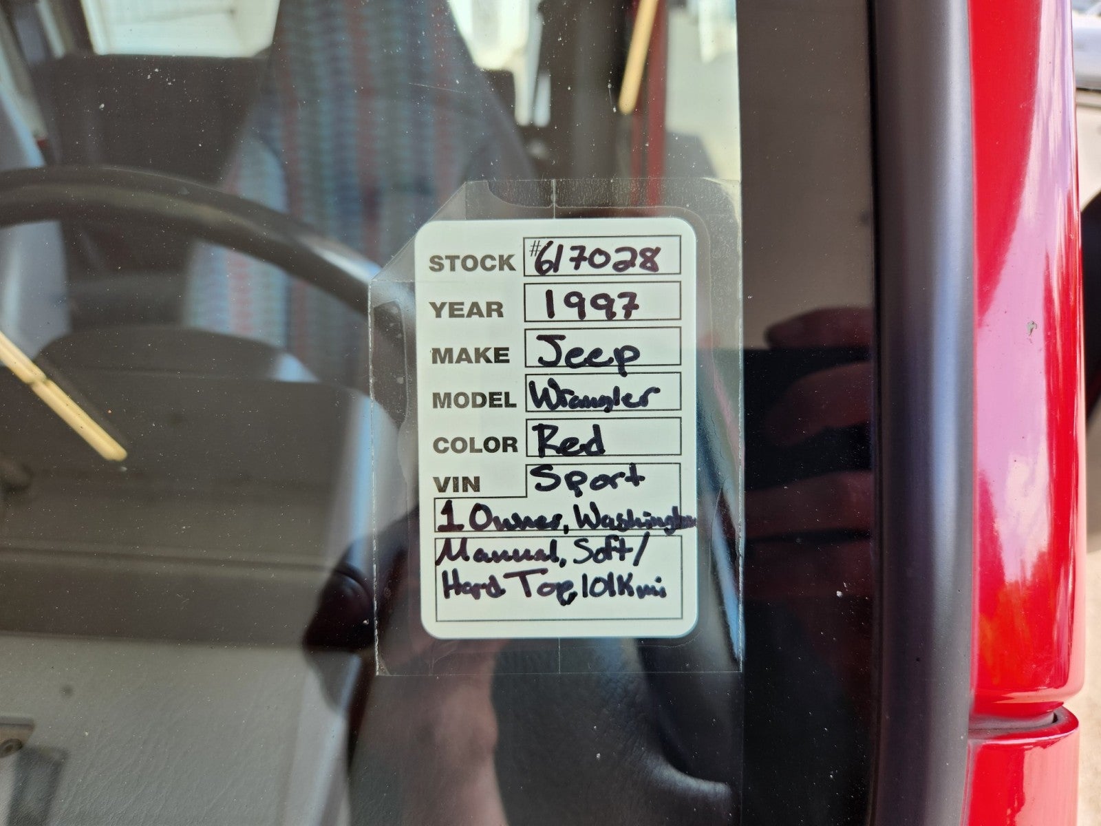 1997 Jeep Wrangler Sport