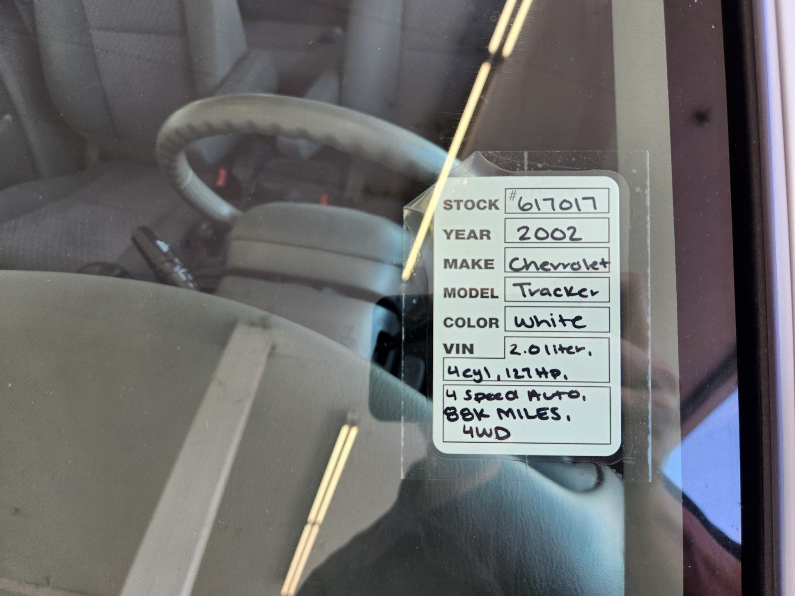 2002 Chevrolet Tracker Base