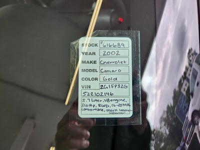 2002 Chevrolet Camaro Z28