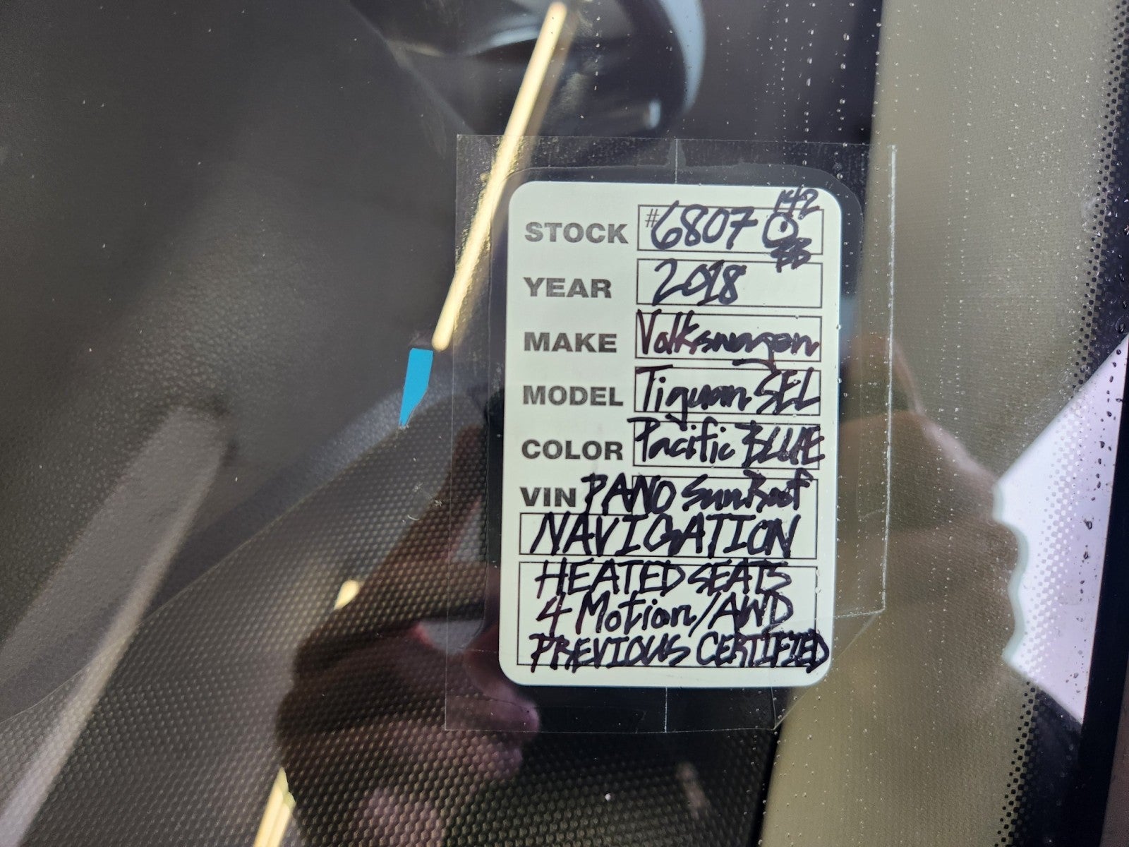 2018 Volkswagen Tiguan 2.0T SEL 4MOTION