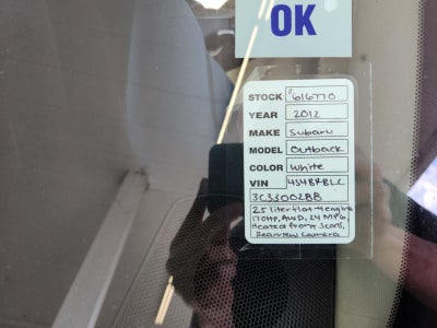 2012 Subaru Outback 2.5i Limited