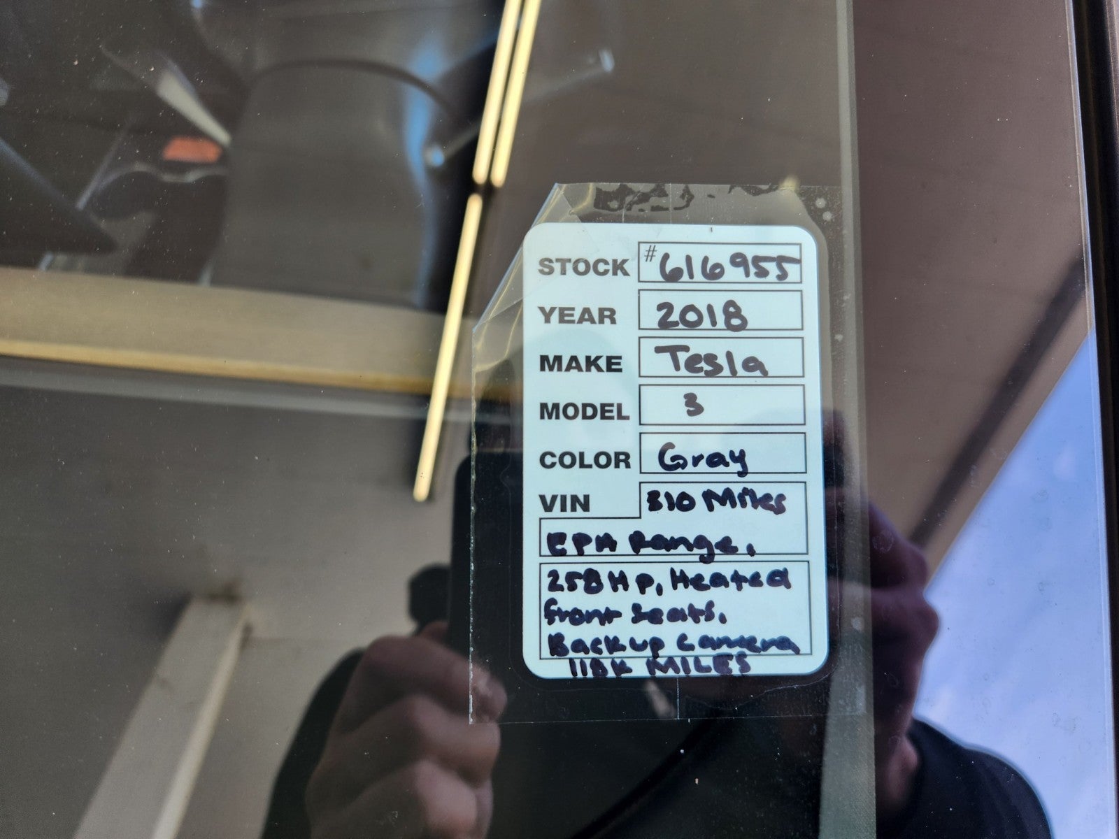 2018 Tesla Model 3 Long Range Battery