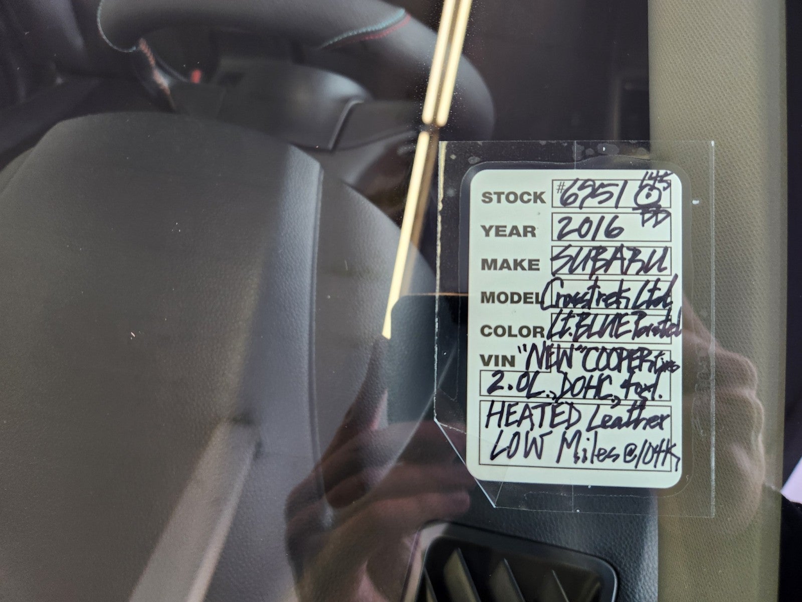 2016 Subaru Crosstrek 2.0i Limited