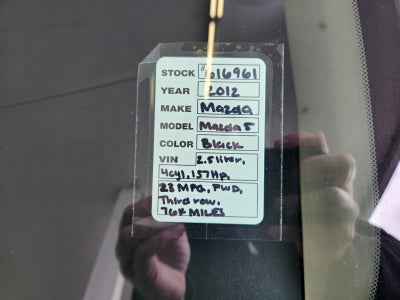 2012 Mazda Mazda5 Sport